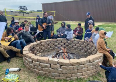 Campfire singing, Montfort Texas 2024