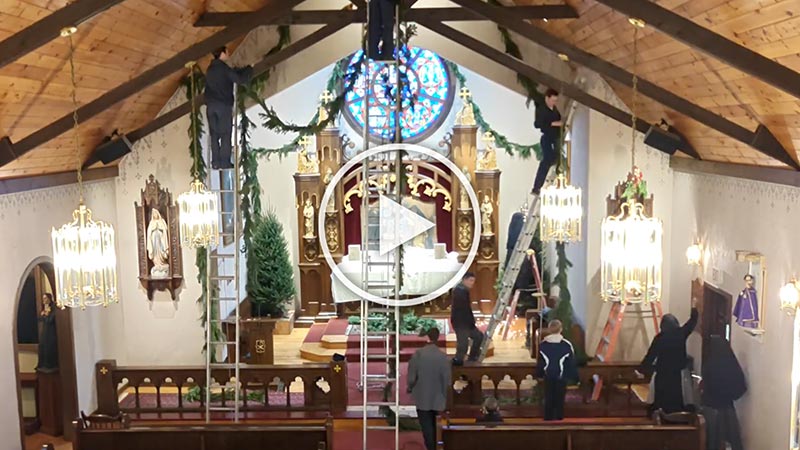 Decorating the Chapel